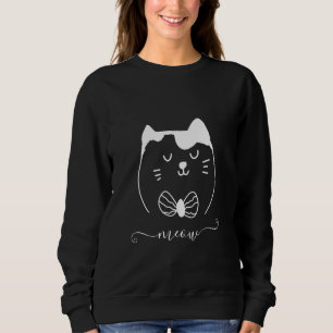 Sudadera Meow Cute Cat Drawing