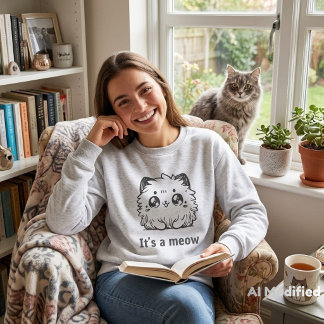 Sudadera meow linda para mujeres
