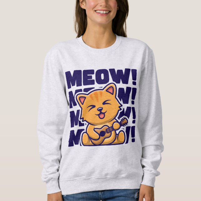Sudadera Meow meow meow (Anverso)