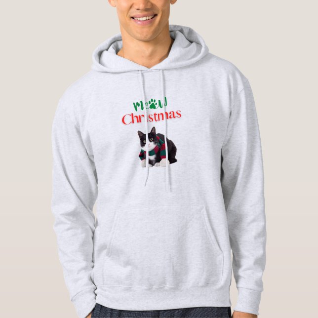 SUDADERA MEOW NAVIDADES CAT (Anverso)