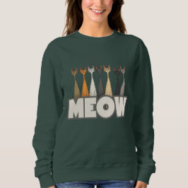 Sudadera Meow Peeking Cats - Funny Cat Lover Humor Graphic