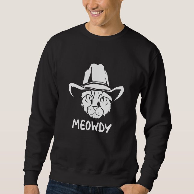 Sudadera Meowdy Exas Cat Meme (Anverso)