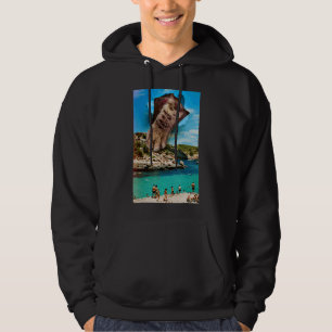 Sudadera Meowmi Beach Surfing Cat Retro Ocean Kitten Coast