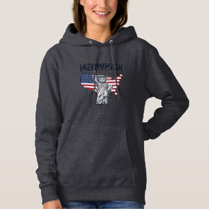 Sudadera Meownica Gato Patriótico Diseño Vector Vintage_1