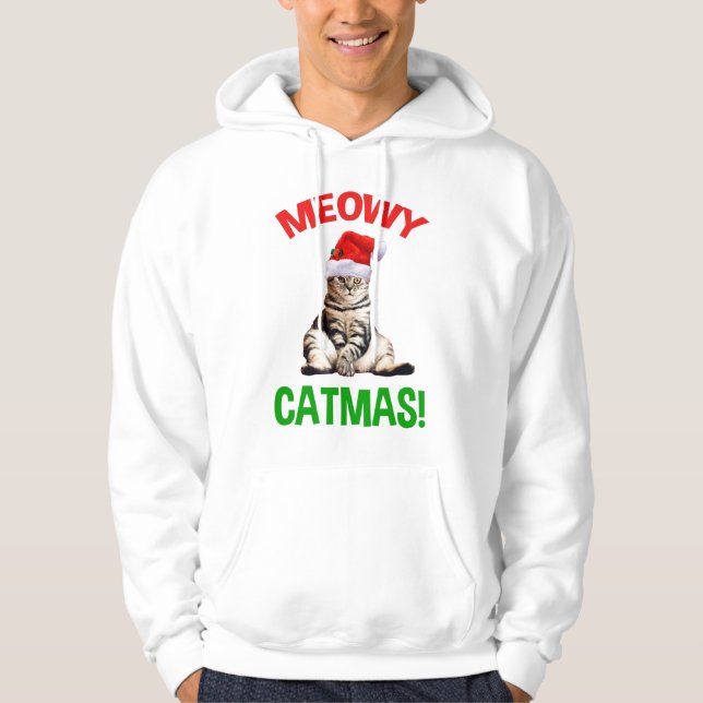 Sudadera ¡Meowy Catmas! (Anverso)