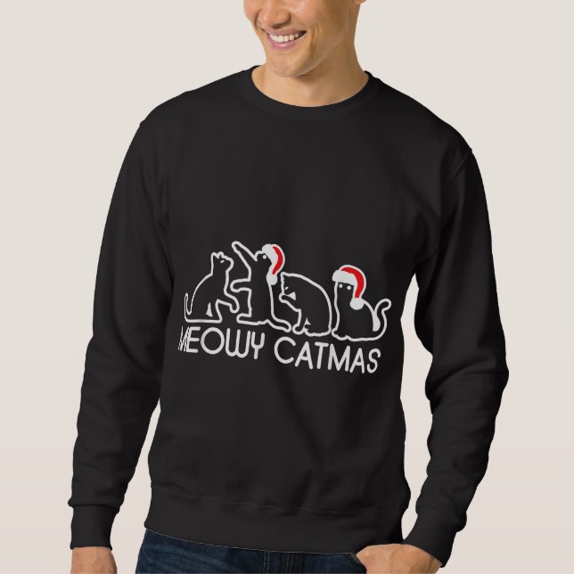 Sudadera Meowy Catmas Cat Lover Xmas (Anverso)