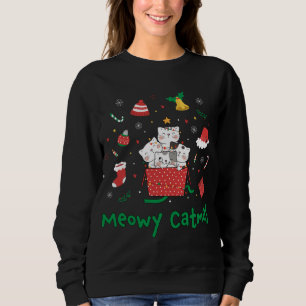 Sudadera Meowy Catmas Navidades deliciosos