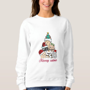 Sudadera Meowy Catmas Tree