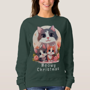 Sudadera Meowy Catmast Cute Navidades Gatos