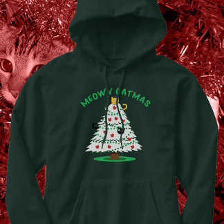 Sudadera Meowy Catmus | Funny Christmas Tree Cats