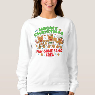 Sudadera "Meowy Christmas Baking Crew Sweatshirt