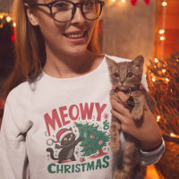 Meowy Christmas - Funny Cat Lovers