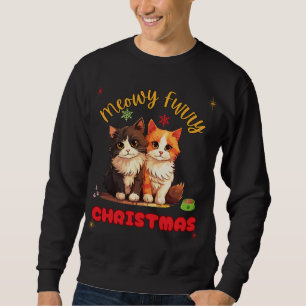 Sudadera Meowy Furry Cat Navidades Pet Lover
