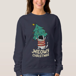 Sudadera Meowy Navidades Funny Cat Lover