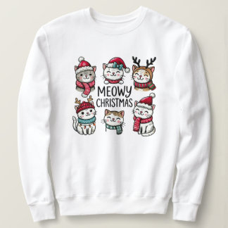 Sudadera Meowy Navidades Funny Cat Lover