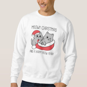 Sudadera Meowy Navidades Y Un Feliz Año Próximo
