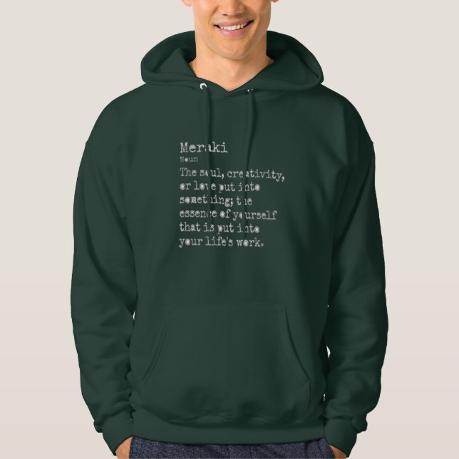 Sudadera Meraki: Capuchas oscuras (Anverso)