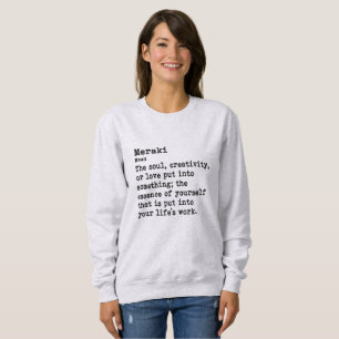 Sudadera Meraki: Cuello de Tripulación
