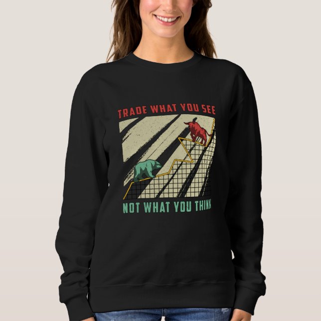 Sudadera Mercado bursátil Lo que se ve como el burro (Anverso)