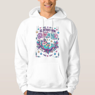 Sudadera Mercado Colorido de Magia Lenta Unicornio Slothico