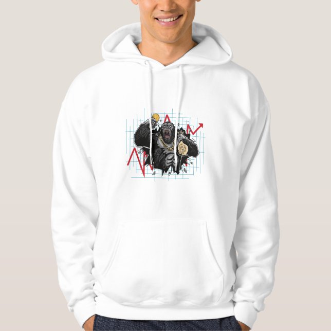 Sudadera Mercado de criptomonedas Bitcoin (Anverso)