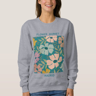 Sudadera Mercado de flores Madrid Imprimir
