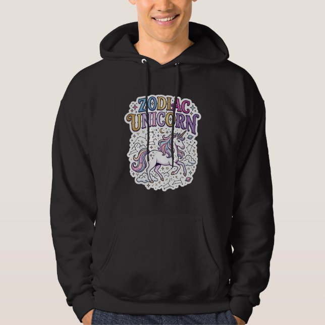 Sudadera Mercado de Vectores Premium Unicornio Zodiaco Unic (Anverso)