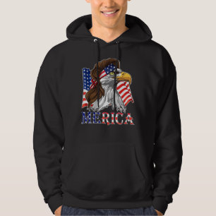 Sudadera Merica - Águila De Libertad Patriótica De Eeuu - 4