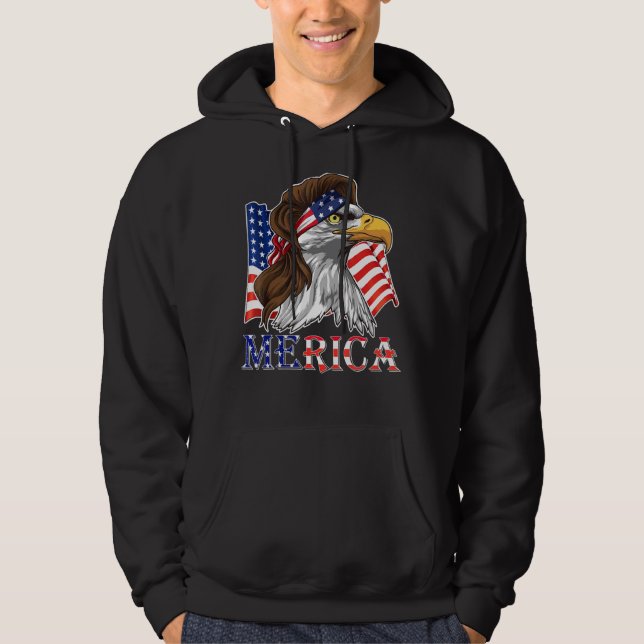 Sudadera Merica - Águila De Libertad Patriótica De Eeuu - 4 (Anverso)