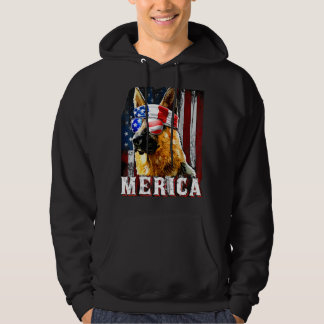 Sudadera Merica Alemania Pastor Bandera Estadounidense 4º D