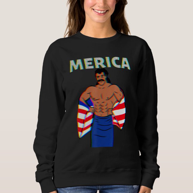 Sudadera Merica American Mullet Business In Front Party In  (Anverso)
