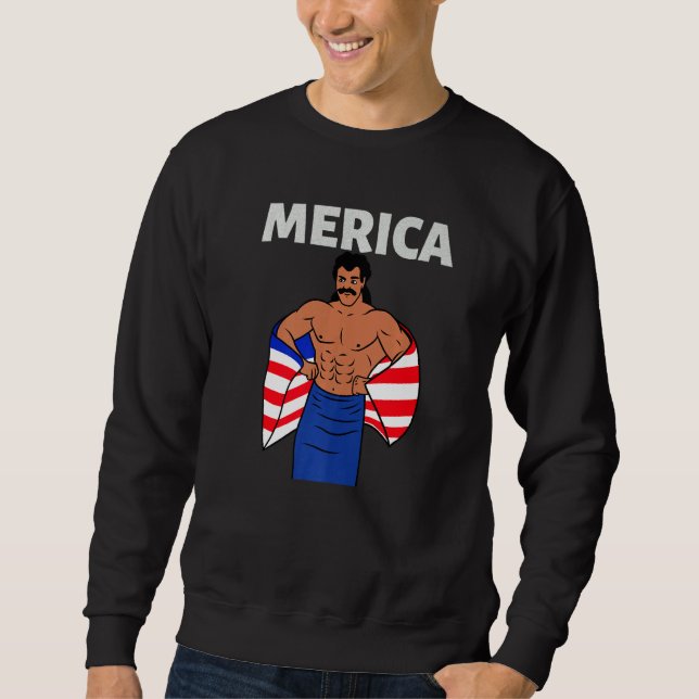 Sudadera Merica American Mullet Business In Front Party In  (Anverso)