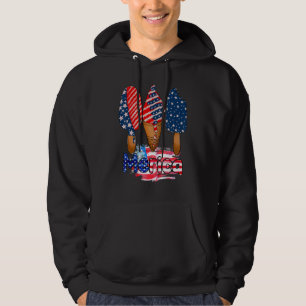 Sudadera Merica Popsicle 4 de julio Rojo Azul Blanco USA Fl