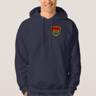 Sudadera Meridional por la gracia de dios (rojo y azul)