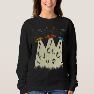 Sudadera Mermaid Abducción Alien Retro OVNI Divertido Merma