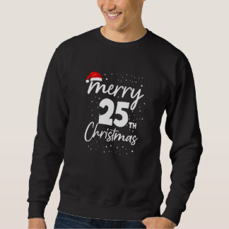 Sudadera Merry 25th Christmas Santa Hat Matching Couple Ann