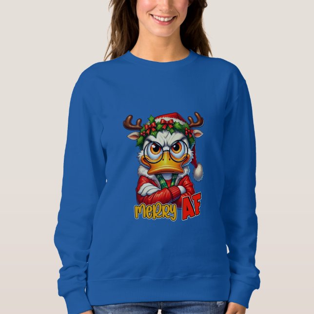 Sudadera Merry AF Grumpy Duck (Anverso)