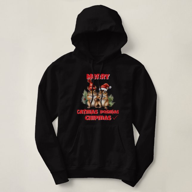 Sudadera Merry Chipmas (Diseño del anverso)