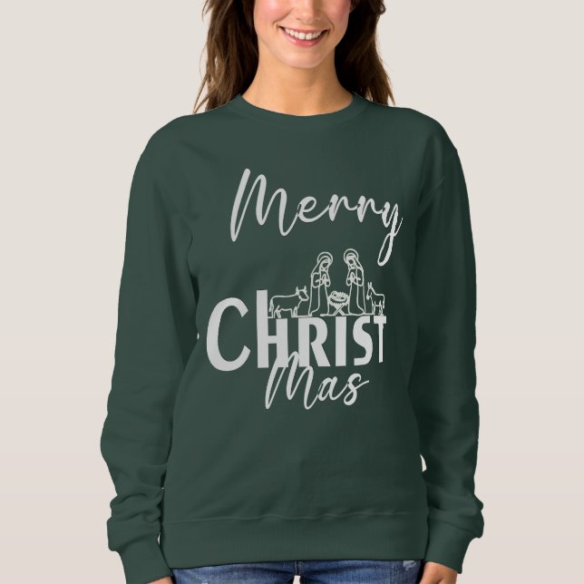 Sudadera Merry Christ Mas Christian Christmas✨ (Anverso)