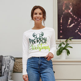 Sudadera Merry Christmas Antler Sweatshirt for Women