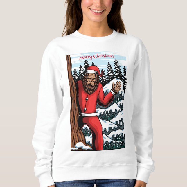 Sudadera Merry Christmas Bigfoot (Anverso)