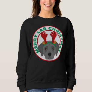Sudadera Merry Christmas Black Lab