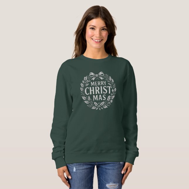 Sudadera Merry CHRISTmas - Christian (Anverso completo)