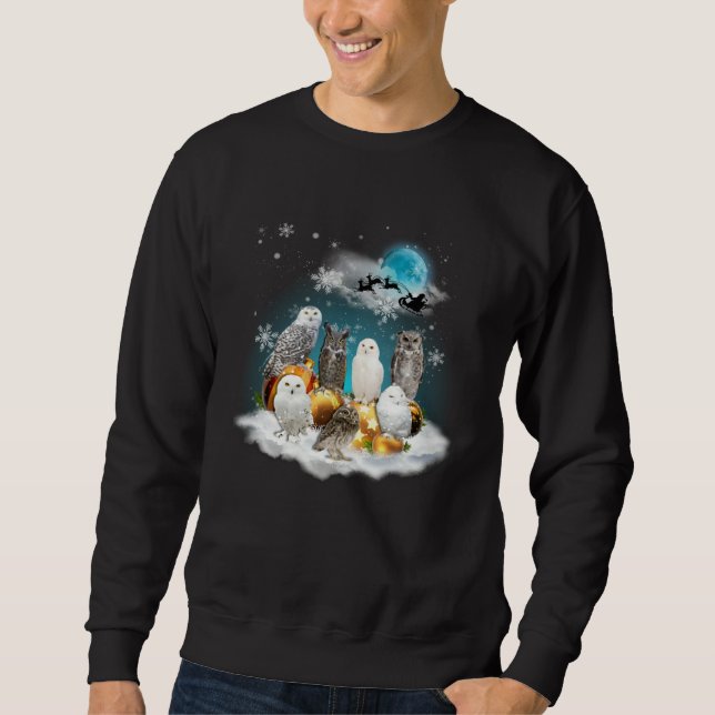 Sudadera Merry Christmas Cute Owl Costume For Owl (Anverso)