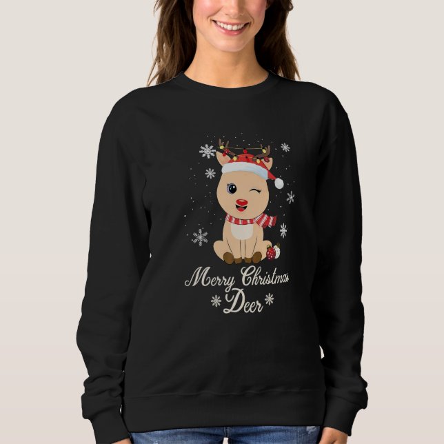 Sudadera Merry Christmas Deer Ugly Xmas  1 (Anverso)