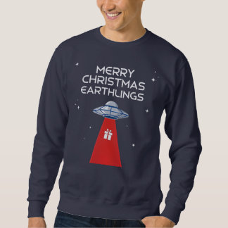 Sudadera Merry Christmas, Earthlings, The Festive UFO!