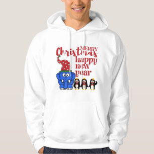 SUDADERA MERRY CHRISTMAS FIESTA PRESENTA FELIZ AÑO NUEVO 2