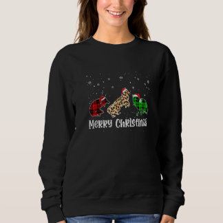 Sudadera Merry Christmas Fox Animals Leopard Buffalo Plaid