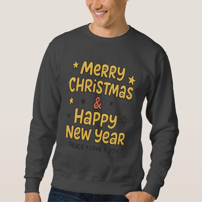 Sudadera Merry Christmas Holiday & New Year Gift Sweatshirt (Anverso)