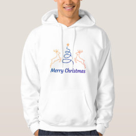 Sudadera Merry Christmas Reindeer Pullover Hoodie | Freefit